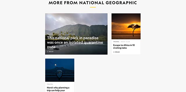 Nat Geo Website