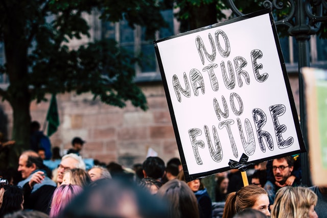 No nature no future climate change protest