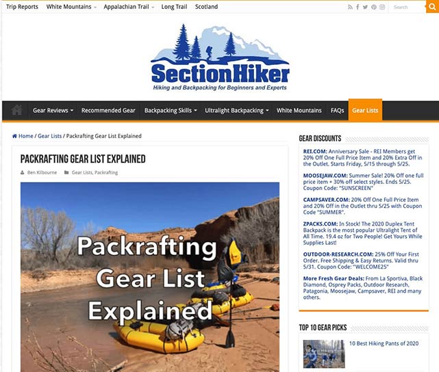Section Hiker Blog